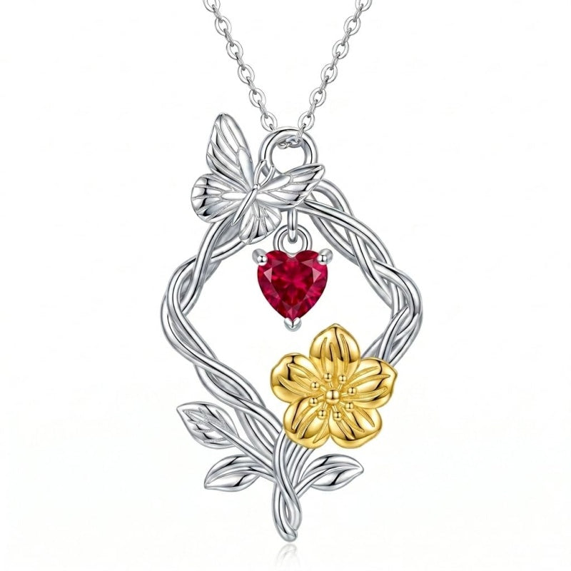 Sterling Silver Dragonfly  Cardinal Butterfly Hummingbird Pendant Necklace Gift for Women