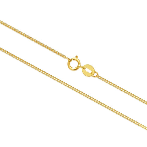 14k Gold 1mm 1.2mm 1.35mm 1.6mm Cable Chain Necklace