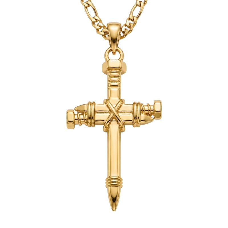 14K Gold Plated Cross Pendant necklace