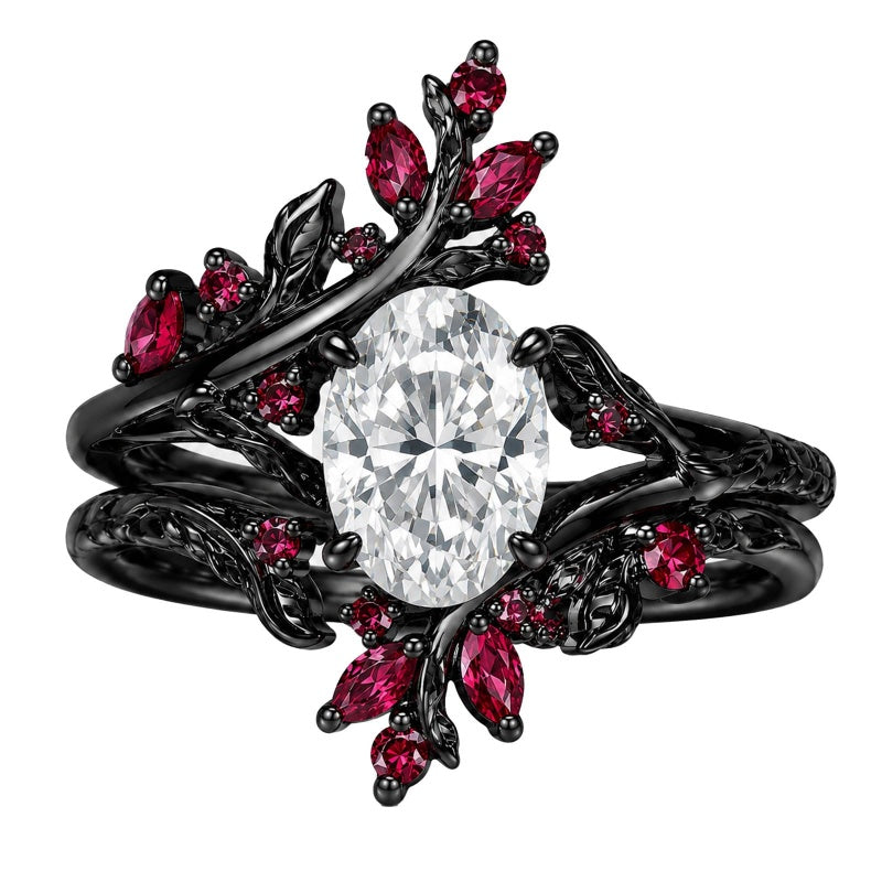 Sterling Silver 10K 14K 18K Gold Custom Engraved Moissanite Engagement Wedding Ring