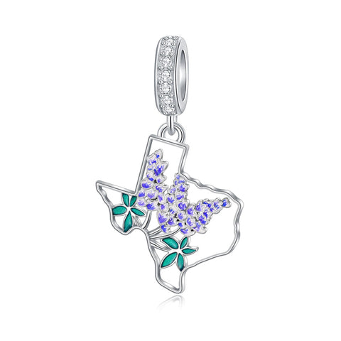 Sterling Silver Coqui Frog Flag Puerto Rico Charm Beads