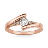 Sterling Silver 10K 14K 18K Gold Personalized Engraved 1-3 Carat Round Moissanite   Anniversary  Engagement Ring
