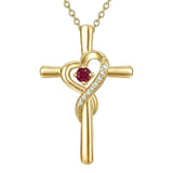 14K Gold Plated Cross Pendant Necklace for Women Faith Jewelry for Anniversary Christmas  Birthday Mother's Day