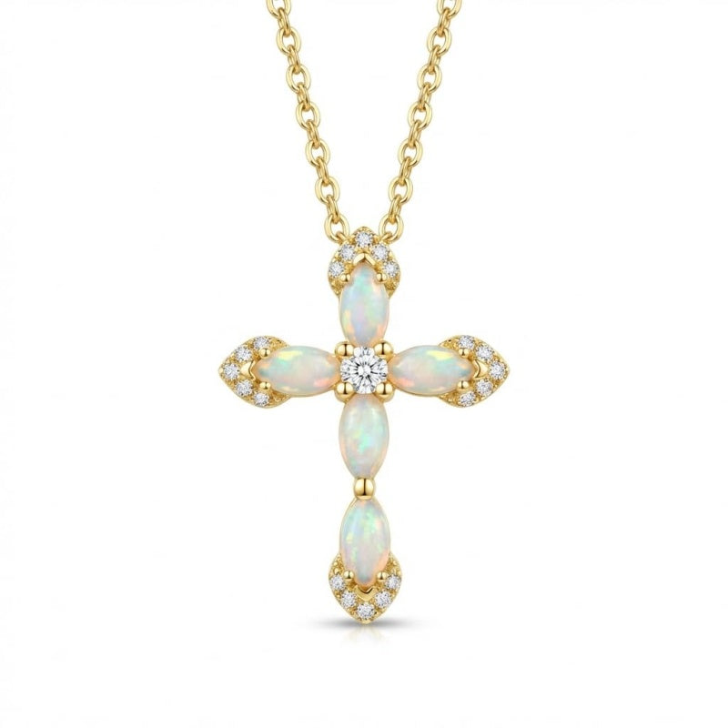 14K Gold Plated Cross Necklaces for Women Faith Jewelry for  Anniversary Christmas Birthday Mother's Day