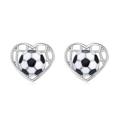 Sterling SilverHockeyBasketball Softball Football Volleyball Pickleball Soccer Baseball Tennis Stud Sport Earrings