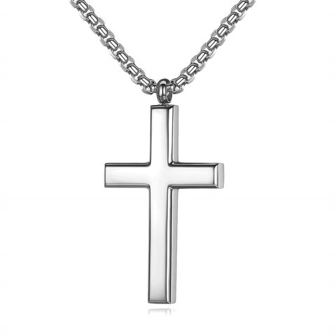 Stainless Steel Cross Pendant Necklace