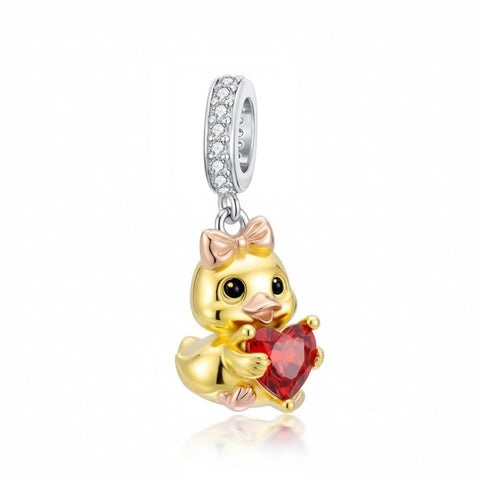 Sterling Silver Lion Red Panda Fox Bear Capybara Charm Beads Christmas Birthday Gift