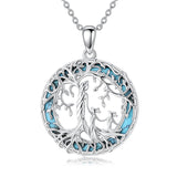 Sterling Silver Tree of Life Necklace Mother Daughter Mother Son Pendant Necklace Gift for Mother's Day Christmas