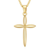 14K Gold Plated Cross Infinity  Pendant Necklace  for Women