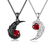 Feather Necklace Sterling SilverFeather Pendant Matching NecklaceJewelry Gifts for Couples Women Girls Men