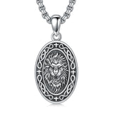 Sterling Silver Dragon Eagle Lion Tiger Wolf Pendant Necklace