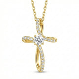 14K Gold Plated Cross Pendant Necklace for Women Faith Jewelry for Anniversary Christmas  Birthday Mother's Day