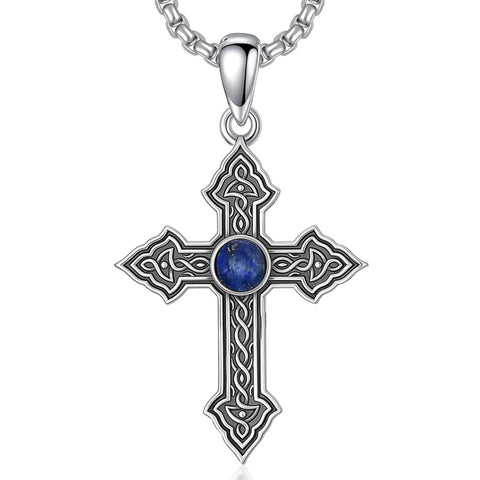 Sterling Silver Cross Pendant Necklace Christian Religious Jewelry Gifts for Anniversary