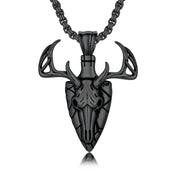 Sterling Silver Lion Tiger Satanic Goat Owl Scorpion Eagles Deer Pendant Necklace for Men