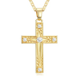 14K Gold Plated Cross Infinity  Pendant Necklace  for Women