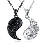 Yin Yang Necklace Sun Moon Sterling Silver Couple Necklaces Matching Couples Jewelry For Women Men Gift