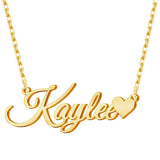 14K Gold Plated Custom Name  Pendant Necklace Gifts for Women