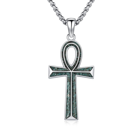 14K Gold Plated Cross Pendant Necklace Protection Jewelry Religious Gift