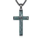 14K Gold Plated Cross Pendant Necklace Protection Jewelry Religious Gift