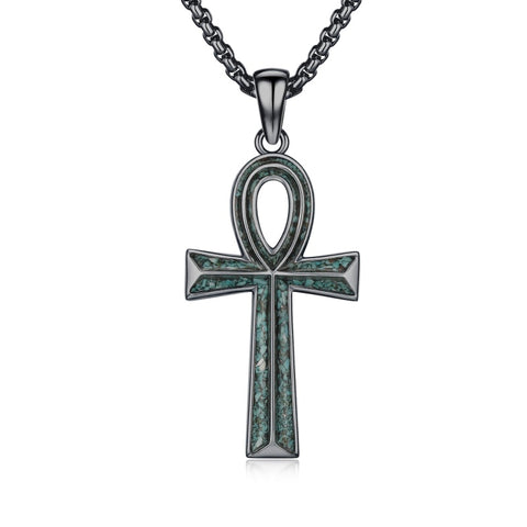 14K Gold Plated Cross Pendant Necklace Protection Jewelry Religious Gift