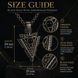 Malachite Turquoise Arrow Pendant Necklace for Men
