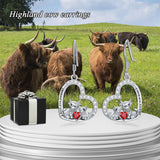 Sterling Silver Highland Cow Squirrel Cat Frog Dangle Earrings