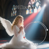 Sterling Silver Infinity Angel Number 111 333 444  777 Bracelet Gifts for Christmas Birthday