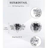 Sterling Silver Pear Oval Kite Heart Hexagon Emerald Coffin Cut Gemstone Engagement Promise Ring Set