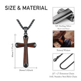 14K Gold Plated Cross Pendant Necklace Protection Jewelry Religious Gift