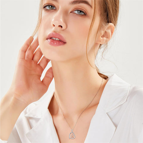 Sterling SIlver Runner Volleyball Tennis Basketball Soccer Inspirational Pendant  Necklace for Women