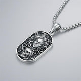 Sterling Silver Memento Mori Tree of Life Anubis Pendant Viking Amulet   Protection Pendant Necklace Egyptian Jewelry
