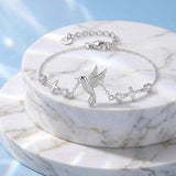 Sterling Silver Dragonfly Butterfly Cardinal Hummingbird Jesus Fish Lotus Daisy Sunflower Rose Faith Cross Bracelet