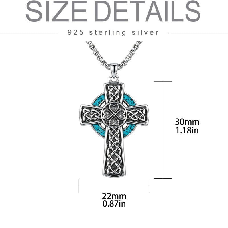 Sterling Silver Cross Pendant Necklace Christian Religious Jewelry Gifts for Anniversary