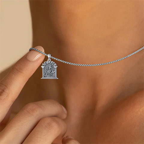 Sterling Silver Constellation Celestial Pendant Necklace