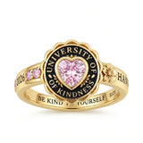 Sterling Silver Birthstone Graduation Class Ring for Women