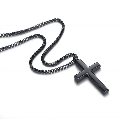 Stainless Steel Cross Pendant Necklace