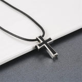 Men Cremation Necklace for Ashes  925 Sterling Silver Cross Wing Skull Keepsake Urn Pendant Ash Holder Jewelry Memorial Gift