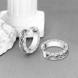 14K Gold Plated  Viking Hoop Earrings