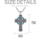 Sterling Silver Cross Pendant Necklace Christian Religious Jewelry Gifts for Anniversary