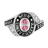 Sterling Silver 10K 14K 18K Gold Custom Birthstone High School Class Graduation Ring