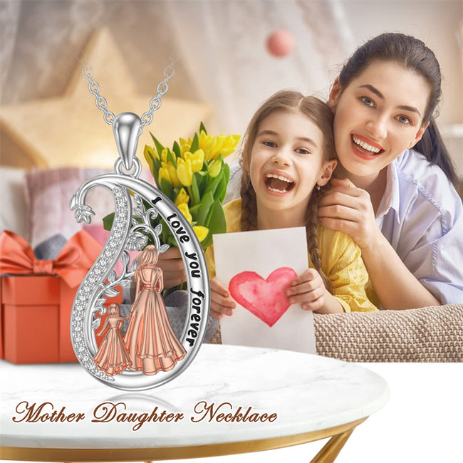 Grandma Gifts For Mothers Day For Mom From Daughter | Mother Daughter  Necklace Floating Locket Necklace Grandma Jewelry Gift For Mom From  Daughter 