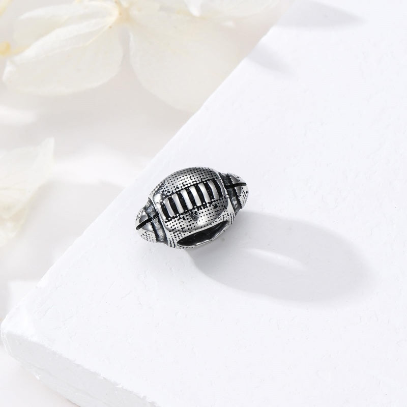 Sterling Silver Volleyball Baseball Basketball Football Soccer Sport Charm Beads