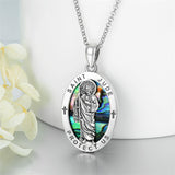 Sterling Silver St Michael St Benedict St Anthony St Jude Medal Pendant Necklace