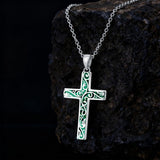 Sterling Silver Cross Pendant Necklace Christian Religious Jewelry Gifts for Anniversary