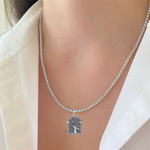 Sterling Silver Constellation Celestial Pendant Necklace