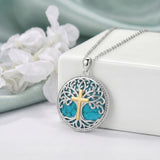 Sterling Silver Turquoise Sun and Moon AA Sobriety Celtic Knot Cross DNA Star of David Tree of Life Pendant Necklace