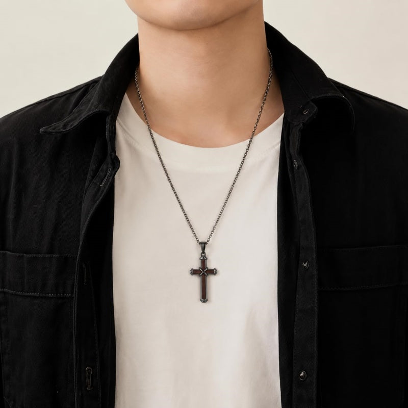 Sterling Silver Cross Pendant Necklace Christian Religious Jewelry Gifts for Anniversary