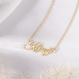 14K Gold Plated Custom Name  Pendant Necklace Gifts for Women