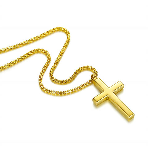 Stainless Steel Cross Pendant Necklace