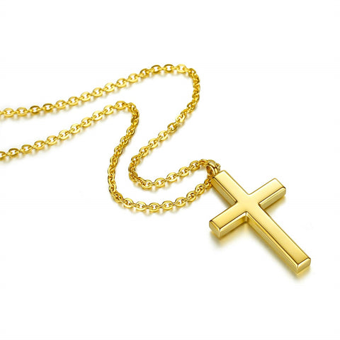 Stainless Steel Cross Pendant Necklace